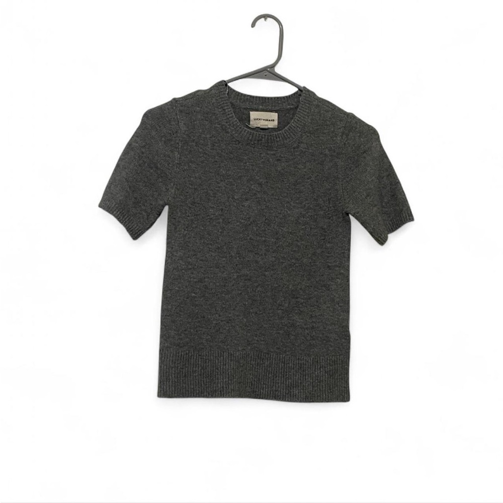 Lucky Brand Heather Gray Wool Tshirt